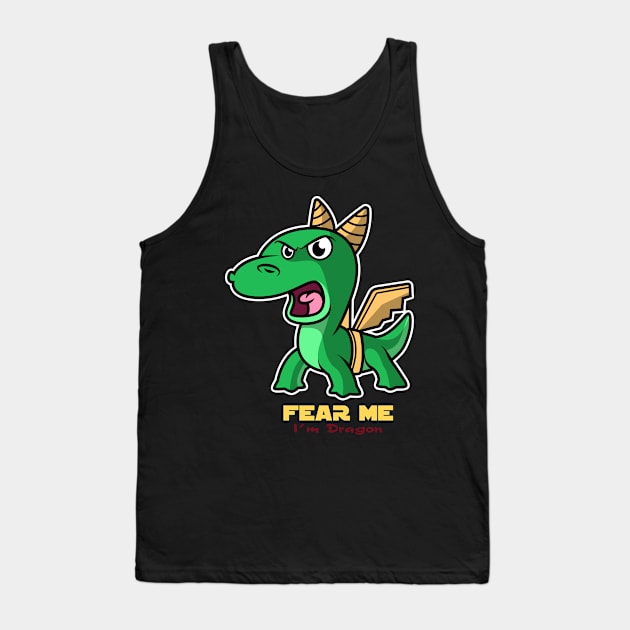 Lizard Dragon Disguise Tank Top by CrissWild